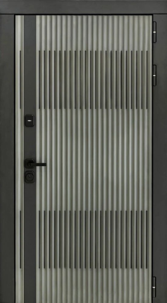 Входная дверь ДвериПРО Elfy ФЛ-609 (L-52, 10мм, белый матовый) DPRO197983 внешняя сторона