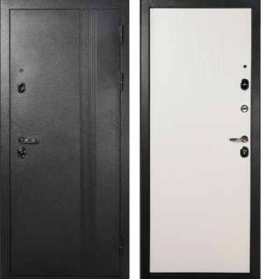 Дверь TD 9-1  Темно Сер.Антик- Белый